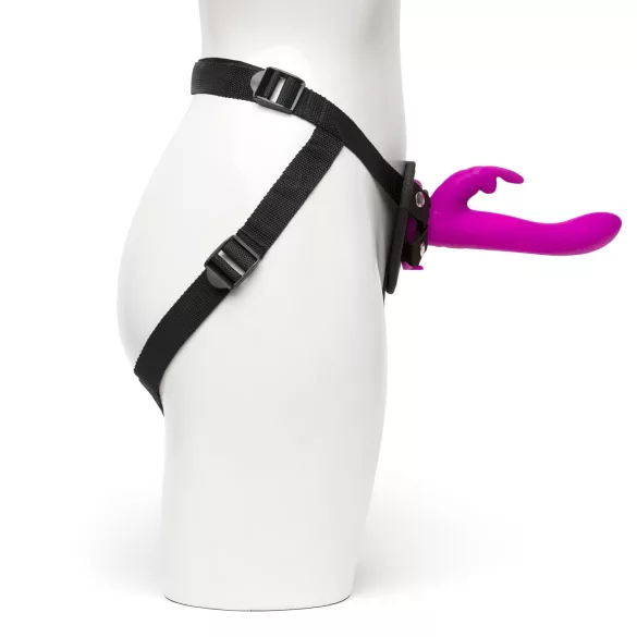 Happyrabbit - vibrador strap-on coelho - roxo