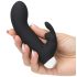 Greedy Girl Cinza - Vibrador com Estimulador de Clitóris (Preto)