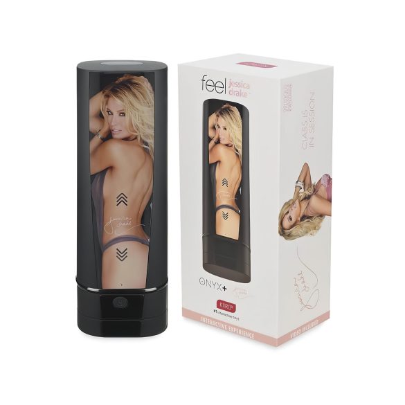 Kiiroo Onyx+ Jessica Drake - Masturbador Interativo (Preto)