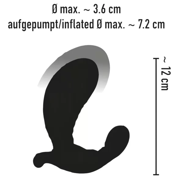 You2Toys - vibrador inflável com controle remoto - preto