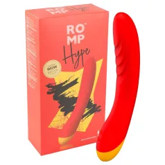   ROMP Hype - vibrador ponto G à prova d'água - silicone laranja