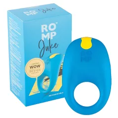   ROMP Juke - anel peniano vibratório à prova d'água - azul