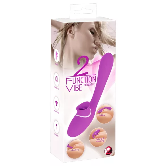 You2Toys - vibrador 2 em 1 recarregável - roxo