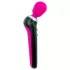 PalmPower Extreme Wand - vibrador varinha recarregável - silicone rosa/preto