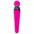 PalmPower Extreme Wand - vibrador varinha recarregável - silicone rosa/preto