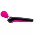 PalmPower Extreme Wand - vibrador varinha recarregável - silicone rosa/preto