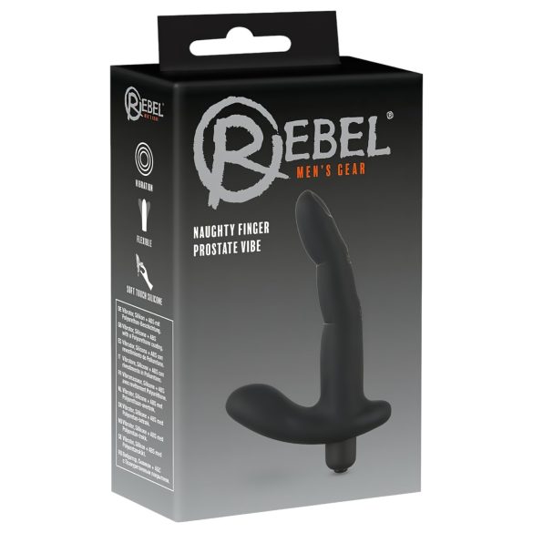 Rebel Naughty Finger - Vibrador de Próstata (preto)