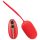 Bola do Amor SMILE - ovo vibratório recarregável com controle remoto (vermelho)