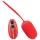 SMILE Love Ball - ovo vibratório recarregável com controlo remoto (vermelho), utilizável durante o uso/vestível