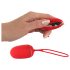 Bola do Amor SMILE - ovo vibratório recarregável com controle remoto (vermelho)