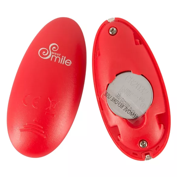 SMILE Love Ball - ovo vibratório recarregável com controlo remoto (vermelho), utilizável durante o uso/vestível