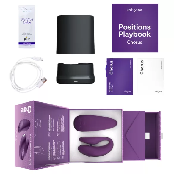 We-Vibe Chorus - vibrador casal recarregável e inteligente (roxo)