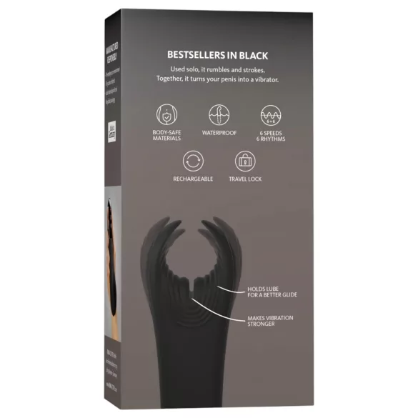 Fun Factory Manta - vibrador para glande (preto)