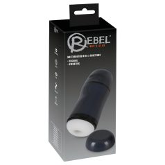 Rebel - 2 em 1 sugador e vibrador masturbador (preto)