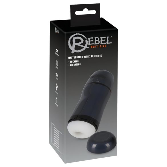 Rebel - 2 em 1: sugador e vibrador preto