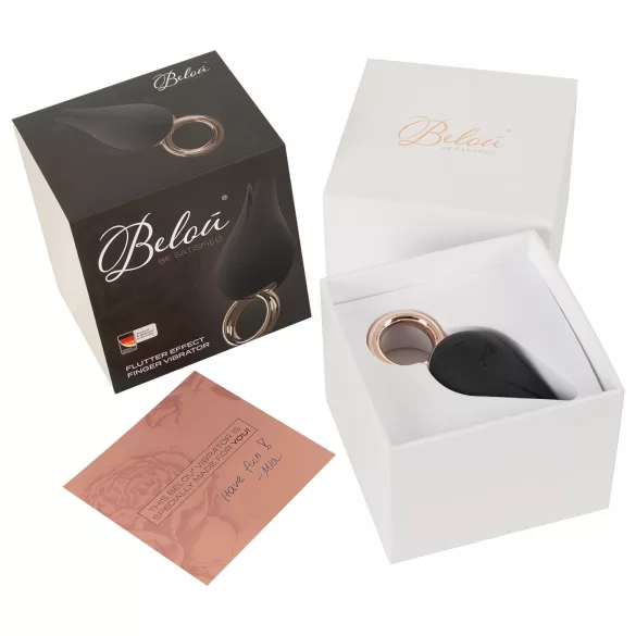 Belou - vibrador clitóris recarregável à prova d'água - preto