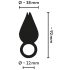 Belou - Vibrador clitoriano à prova d'água recarregável (preto)