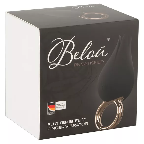 Belou - vibrador clitóris recarregável à prova d'água - preto