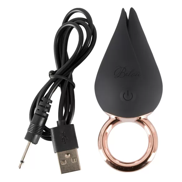 Belou - vibrador clitóris recarregável à prova d'água - preto