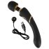 Varinha de Cleópatra - vibrador à prova d'água e recarregável (preto)