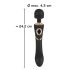Cleopatra Wand - massageador vibratório recarregável e à prova d'água (preto)