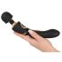 Varinha de Cleópatra - vibrador à prova d'água e recarregável (preto)