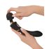 Varinha de Cleópatra - vibrador à prova d'água e recarregável (preto)