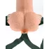 Fetish Strap-On 6 - cintaralho oco com vibração - vibrador realista cor natural