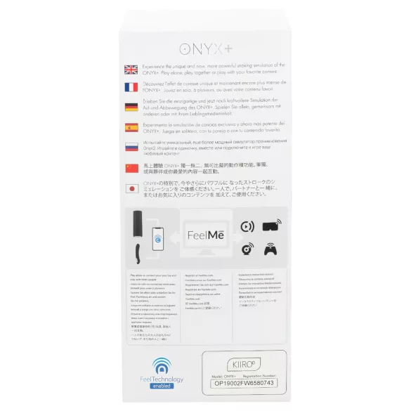 Kiiroo Onyx+ - masturbador masculino interativo - preto