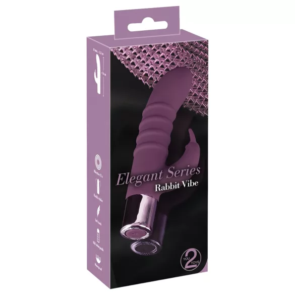 Rabbit Vibe - vibrador ponto G com estimulador clitóris recarregável - roxo