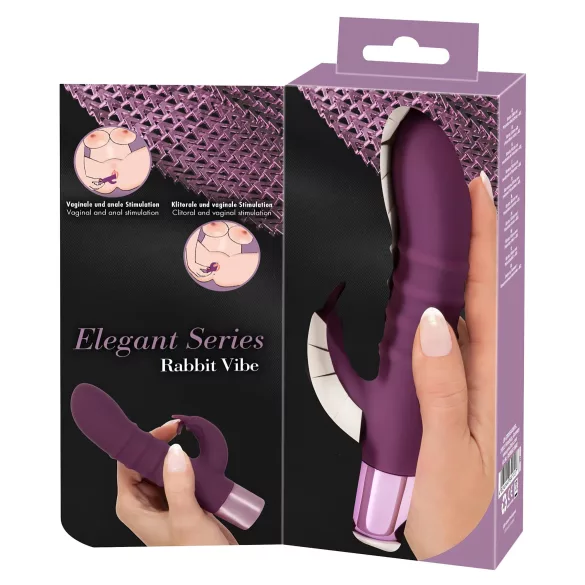 Rabbit Vibe - vibrador ponto G com estimulador clitóris recarregável - roxo