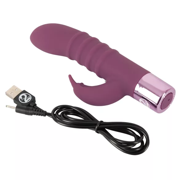 Rabbit Vibe - vibrador ponto G com estimulador clitóris recarregável - roxo