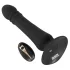 Black Velvets - vibrador anal recarregável com movimento de impulso (preto)