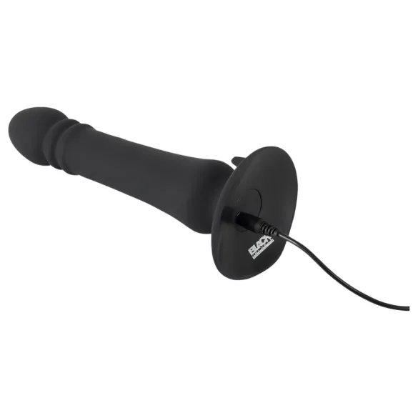 Black Velvets - vibrador anal recarregável com movimento de impulso (preto)
