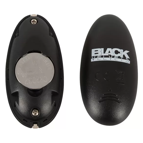 Black Velvets - vibrador anal recarregável com movimento de impulso (preto)