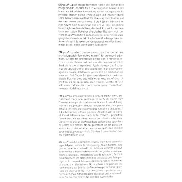 Pjur Super-homem controla orgasmo (20ml)