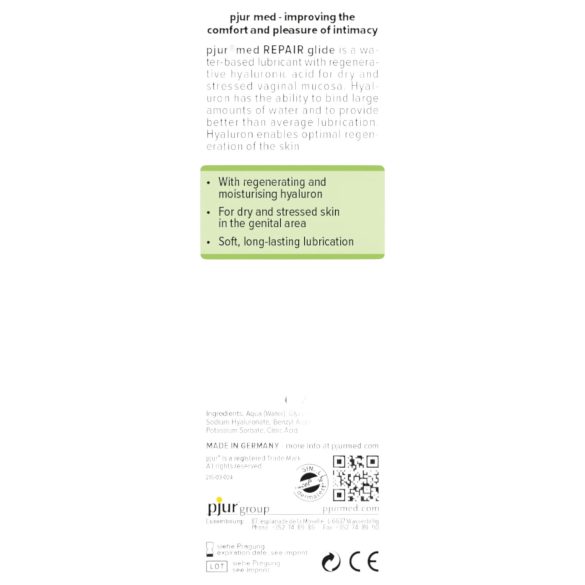 Pjur med - lubrificante regenerador (100ml)
