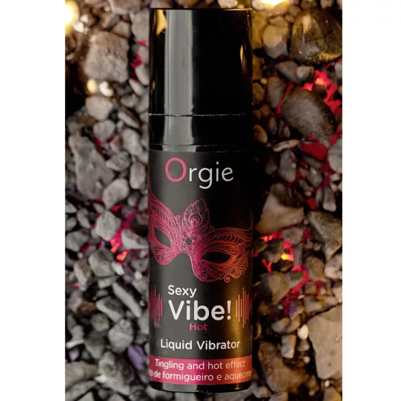 Orgie - vibrador líquido com efeito quente sabor morango 15ml