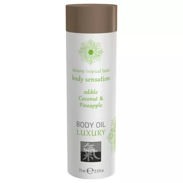 Shiatsu Luxury - óleo de massagem comestível - coco abacaxi - 75ml