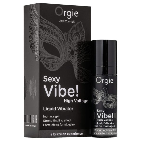 Orgie Sexy Vibe Alta Voltagem - vibrador líquido unissex (15ml)