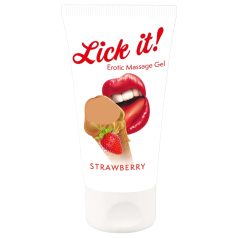 Lick it! - Lubrificante comestível 2 em 1 - morango (50ml)