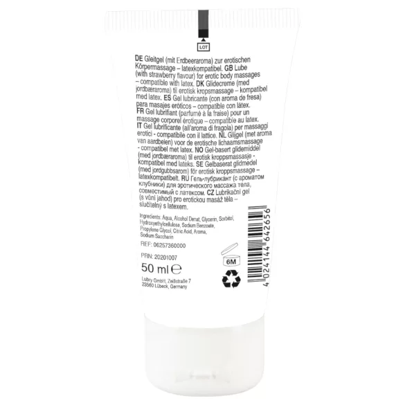 Lick it! - lubrificante comestível 2 em 1 - sabor morango 50ml