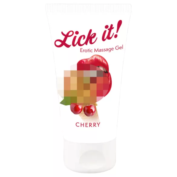 Lick it! - lubrificante comestível 2 em 1 - cereja - 50ml