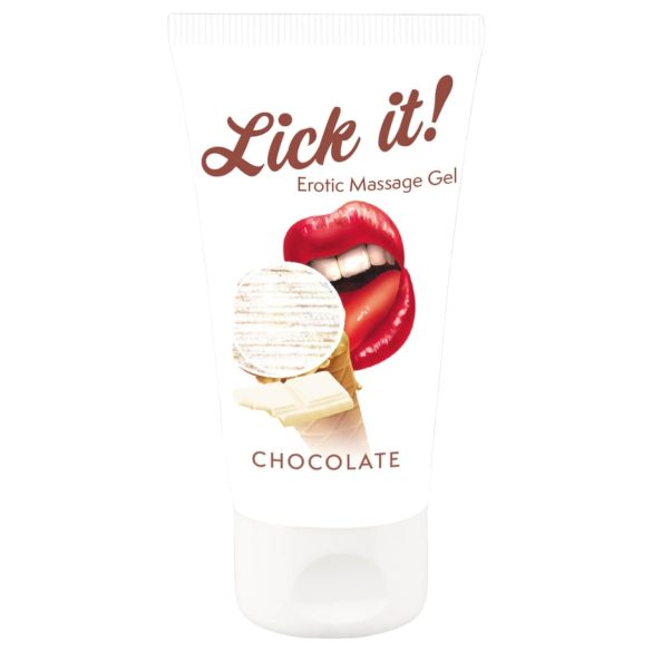 Lick it! - Lubrificante comestível 2 em 1 - Chocolate branco (50ml)