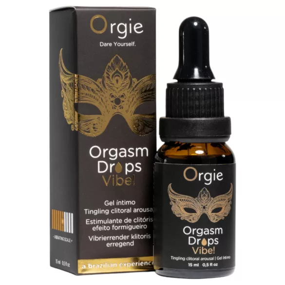 Orgie Orgasm Drops Vibe - gel íntimo formigante para mulheres (15 ml)