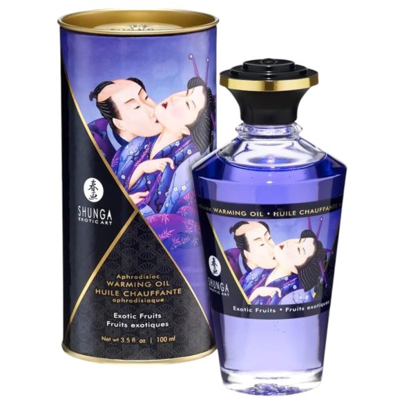 Shunga - óleo de massagem aquecedor - frutas exóticas (100ml)