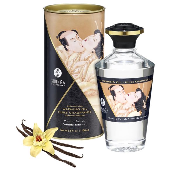Shunga - Óleo de Massagem Aquecido de Baunilha (100ml)