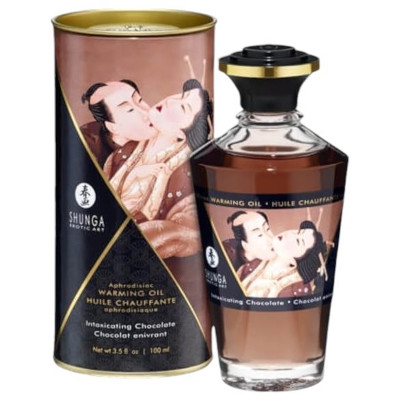 Shunga - Óleo de Massagem Aquecedor - Chocolate (100ml)
