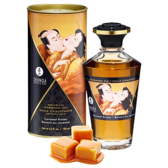 Shunga - Óleo de Massagem Aquecedor - Caramelo (100ml)