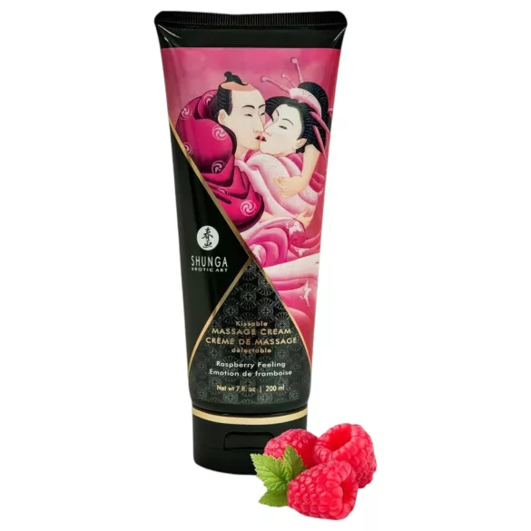 Shunga - creme de massagem - framboesa - 200ml